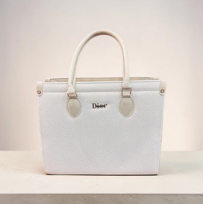 Elegant White Tote Bag for Women – Luxury Designer Style Handbag | Bag
