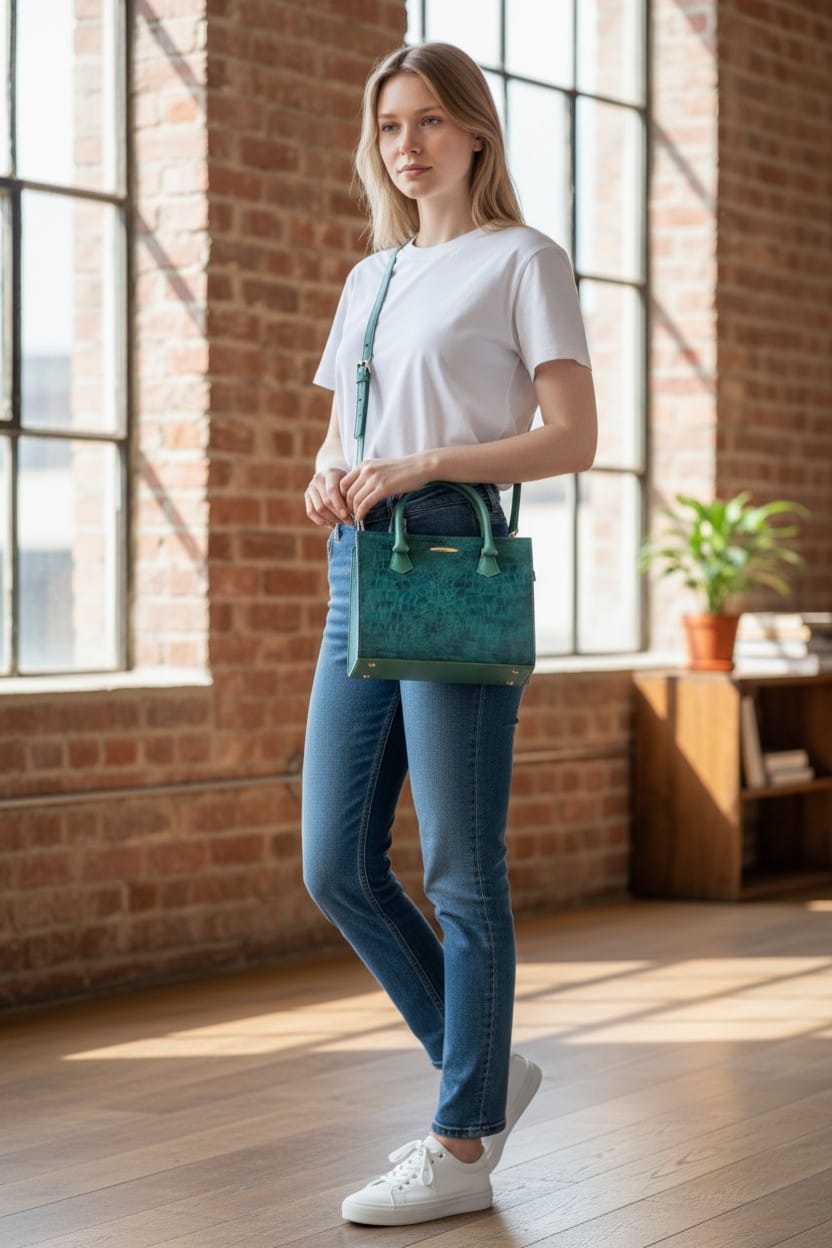 3 in 1 Turquoise Handbag Set for Women – Luxury Tote, Crossbody & Wallet Combo | Bag Addict