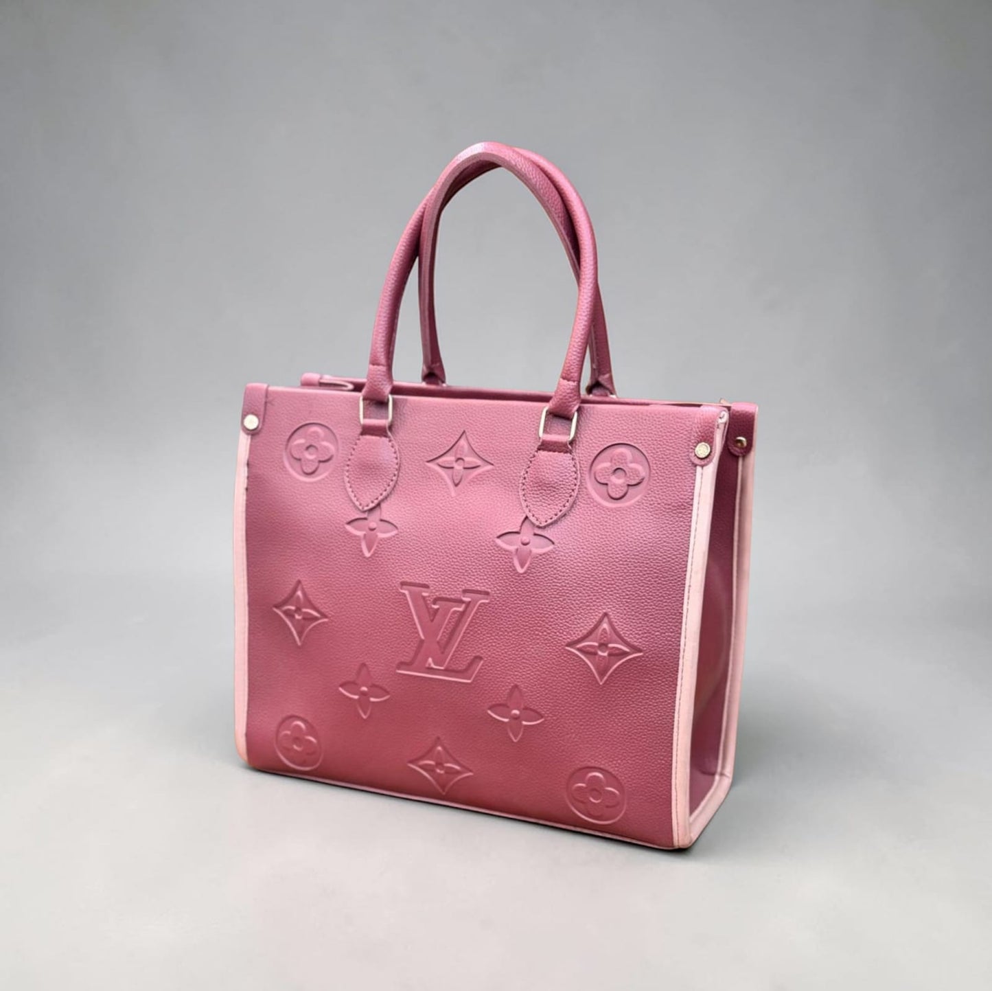 Elegant Pink Embossed Tote Bag for Women – Luxury Designer Style Handbag | Bag Addict