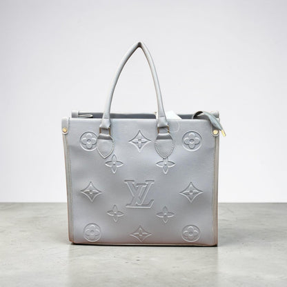 Elegant Grey Embossed Tote Bag for Women – Luxury Designer Style Handbag | Bag Addict