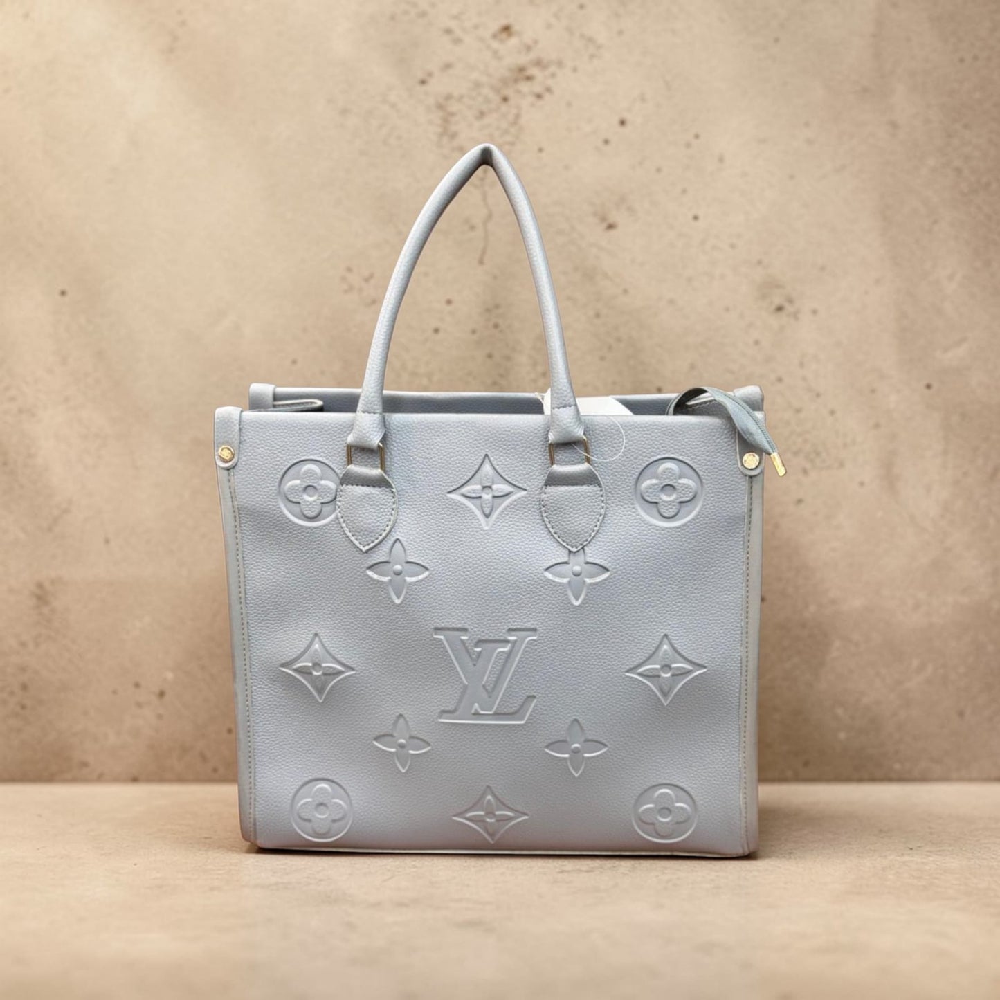 Elegant Grey Embossed Tote Bag for Women – Luxury Designer Style Handbag | Bag Addict