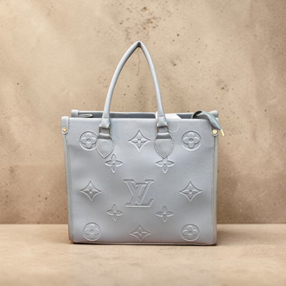 Elegant Grey Embossed Tote Bag for Women – Luxury Designer Style Handbag | Bag Addict